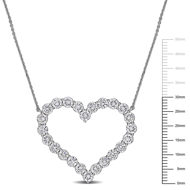 Mimi & Max Created Forever 4 Necklace White Gold 4