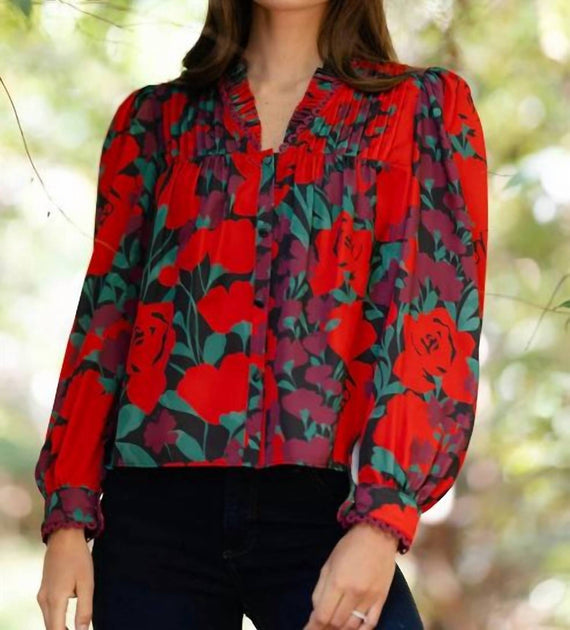 Alden Adair Oliver Top Red Medium 2