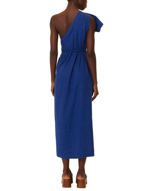 FARM Rio Leaf Maxi Dress Navy Blue XLarge 3
