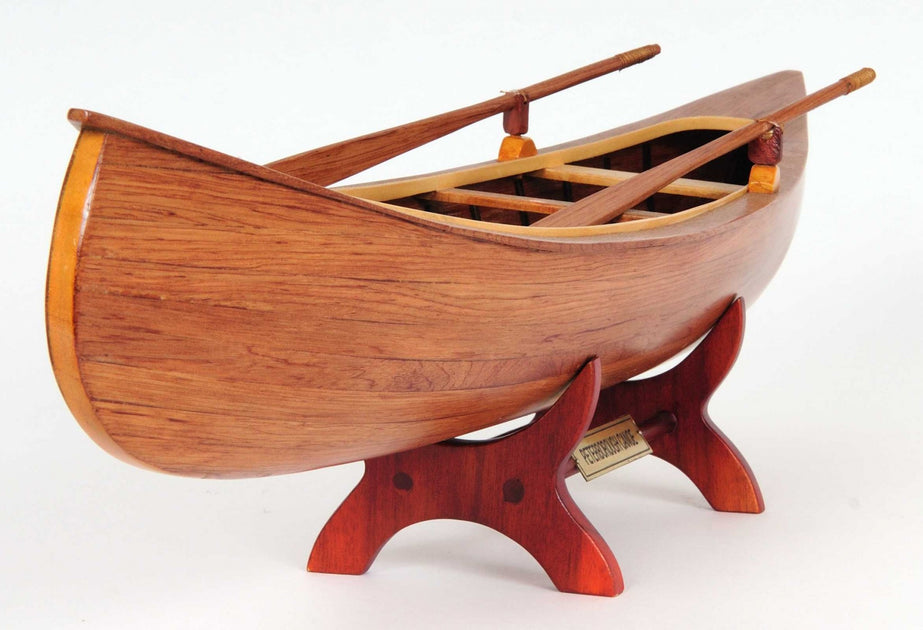 Hivvago Model Boat Tabletop Sculpture Brown 6in 4