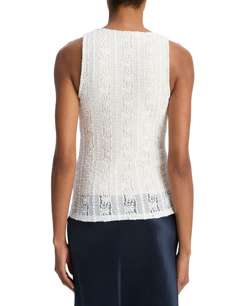 Vince High Neck Shell White Large 3