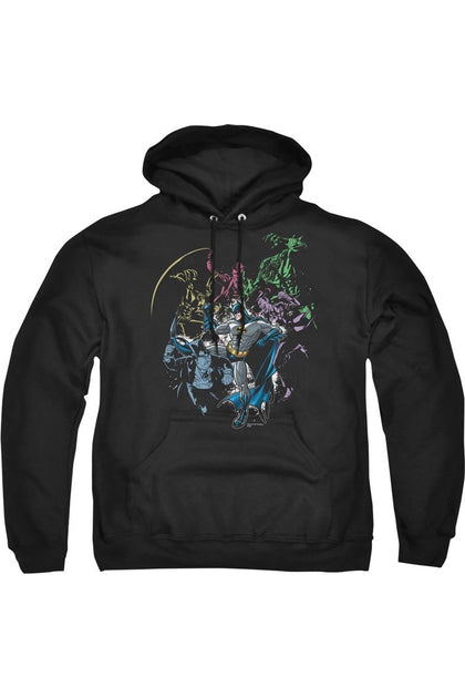 Gildan Batman Surrounded Kapuzenpulli Grau Small 2