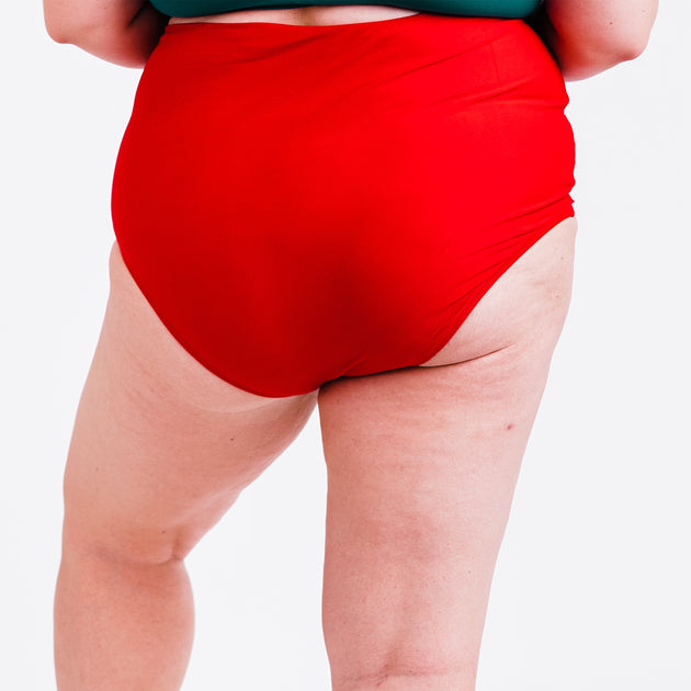 Calypsa Plus High Waisted Bikini Bottom Multi 3