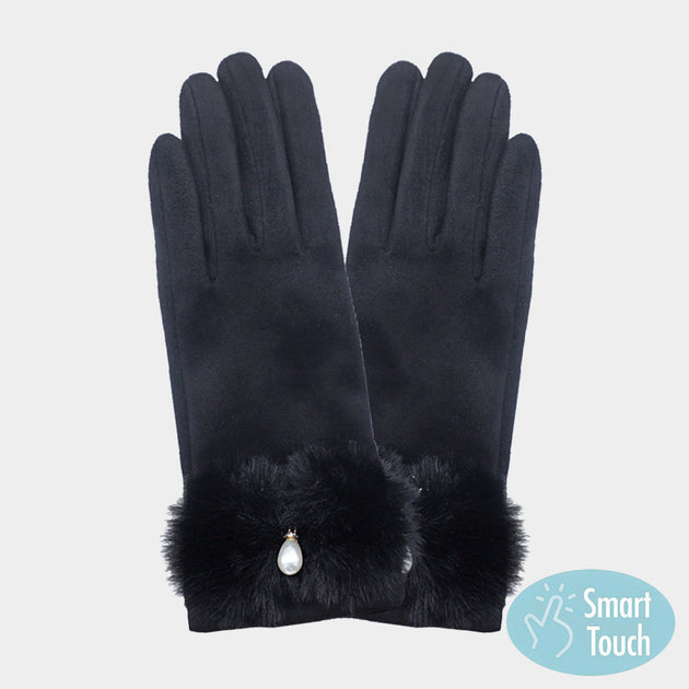 FASHNZFAB Smart Touch Gloves Pink One Size 5