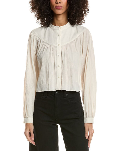 FRAME The Swing Blouse Beige XSmall 2