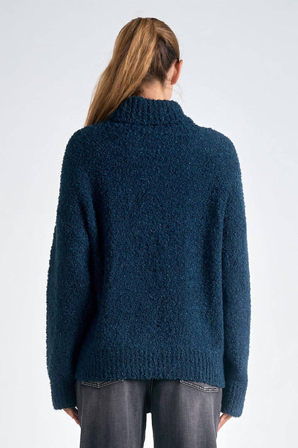 ELAN Margo Pullover Blau Large 3
