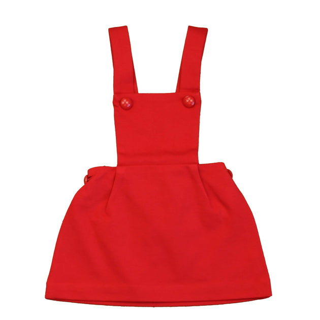 Classic Prep Girls Dress Lipstick Red 3-6 Months 2