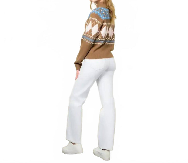 THML Fair Isle Argyle Sweater Multi Large 3