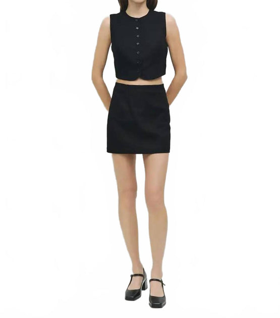 MOD REF Silvy Mini Skirt Black Medium 2