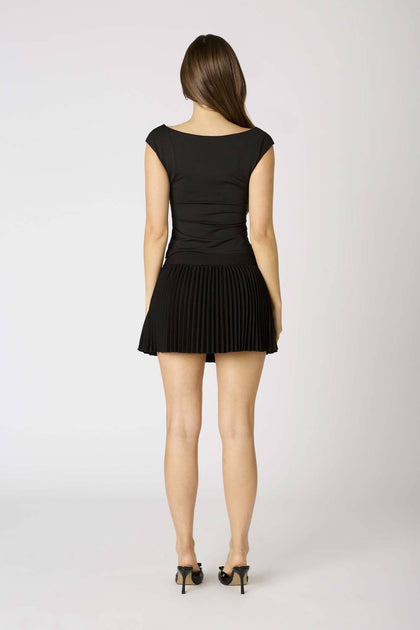 Cotton Candy LA Challenger Pleated Tennis Skort Black Large 4