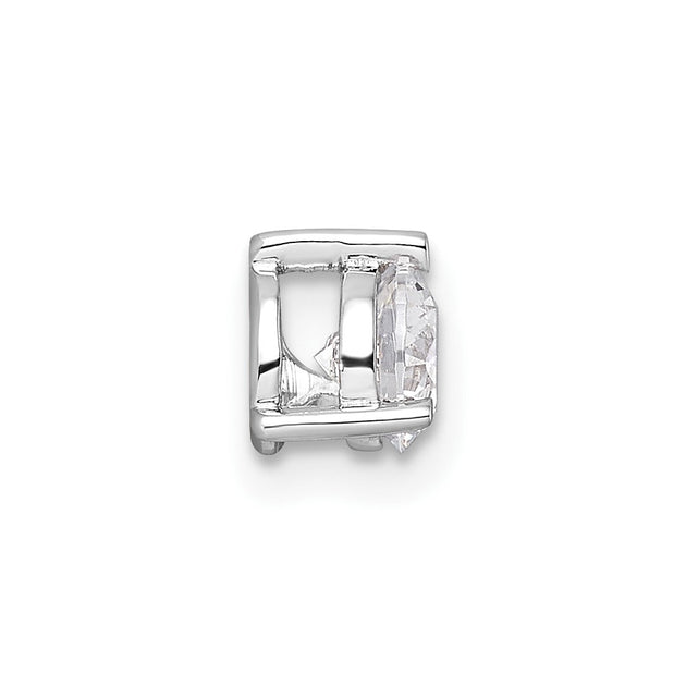 Diamond2Deal Lab Grown Diamond Pendant Silver 3