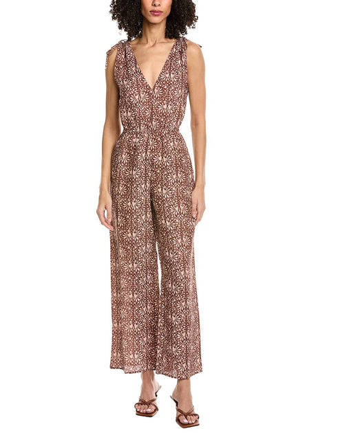 Faherty Jules Jumpsuit Pink Medium 2