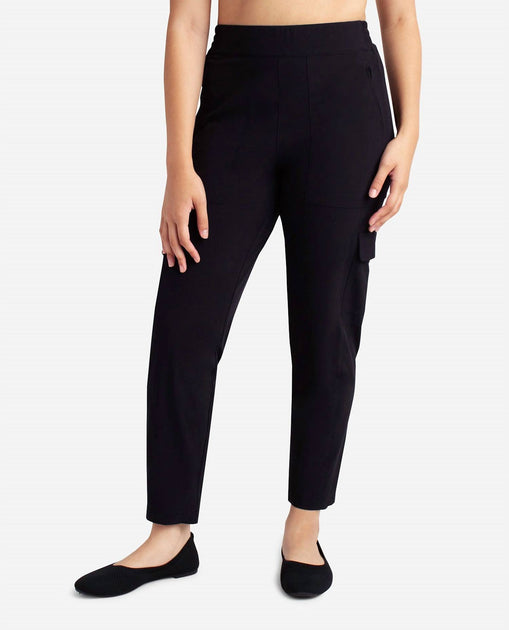 Danskin Lined Cargo Pants Black US 0 2