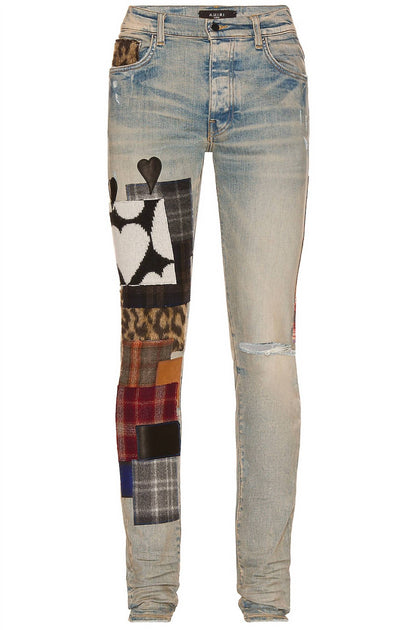 Amiri Art Patch Denim Jeans Multi US 28 Regular 4