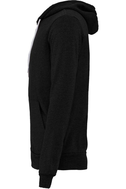 BELLA + CANVAS Sponge Fleece Full-Zip Hoodie Black XXLarge 4