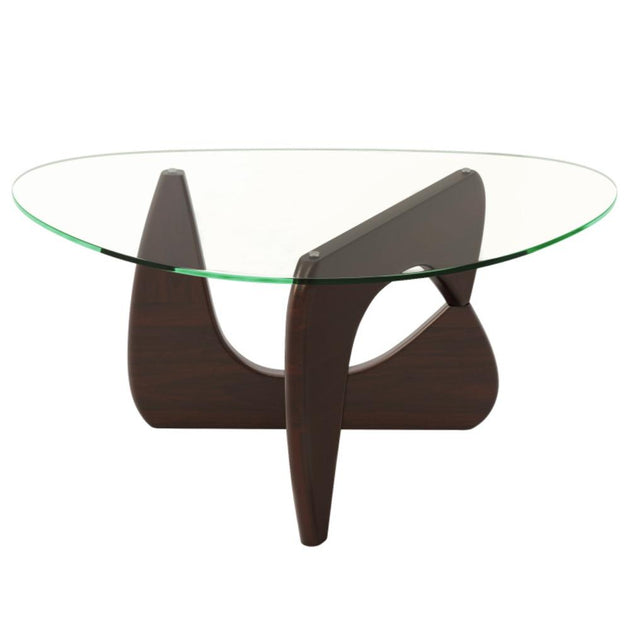 Hivvago Triangle Coffee Table Natural/Walnut 3