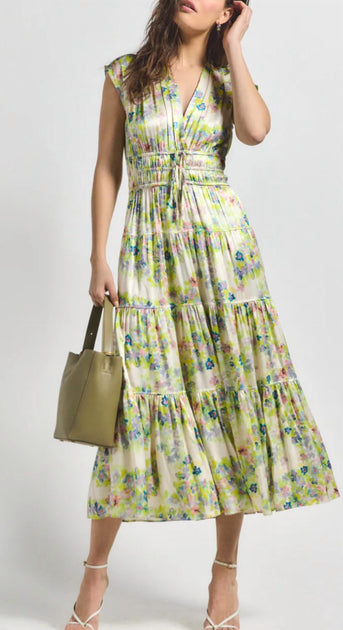 Derek Lam 10 Crosby Fatima Midi Dress Multi US 6 2