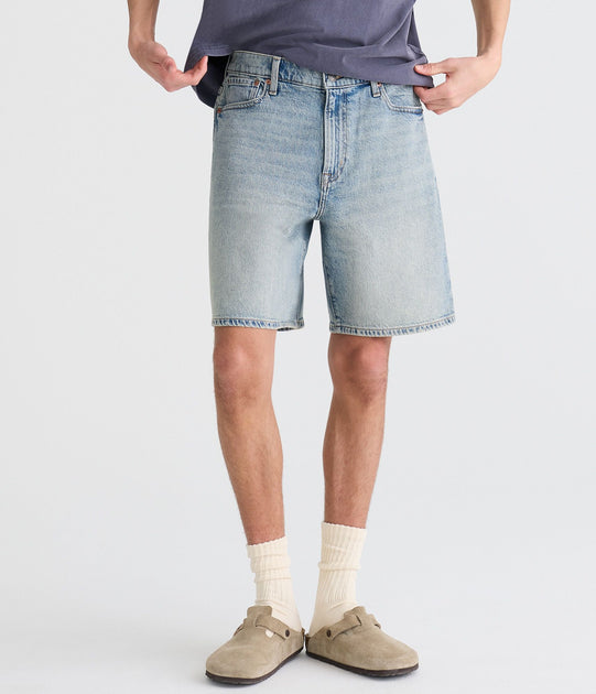 Aeropostale Baggy Denim Shorts 9 Inch Multi 27 3