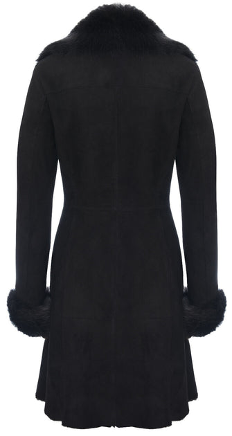 Infinity Shearling Coat Beige XS 4