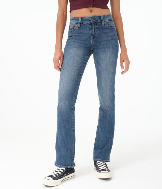 Aeropostale Mid-Rise Bootcut Jean Blue US 0 Regular 2