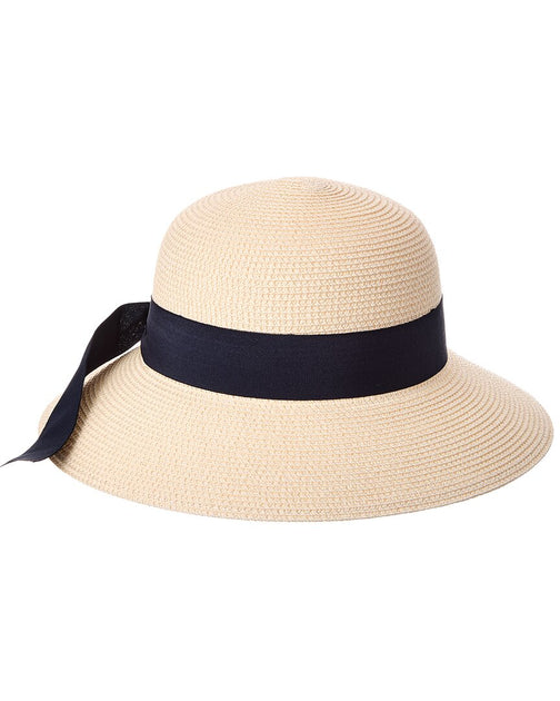 Bruno Magli Med Brim Straw Sun Hat Ivory One Size 2