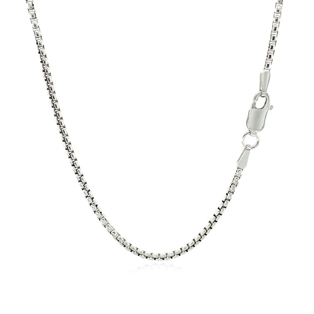 FASHNZFAB Round Box Chain White Gold Silver 4