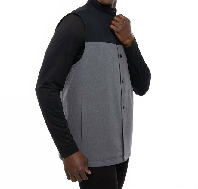 TravisMathew Navigational Report Vest Grey Large 3