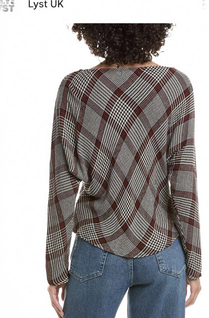 Bella Dahl Dolman Sleeve Top Grey Small 3