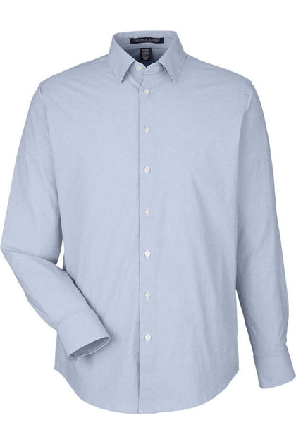 Devon & Jones CrownLux Performance Microstripe Chemise Bleu 4XLarge 2