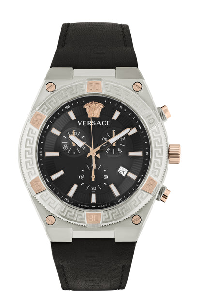 Versace V-Sporty Greca Watch Silver 46mm 2