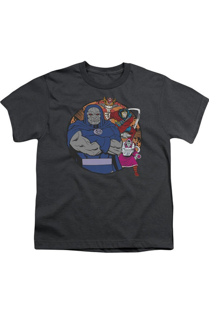 Gildan DC Comics Apokolips Represent Youth T-Shirt Blue Large 2
