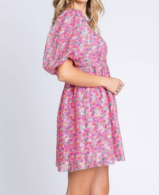 LOVELO In Bloom Dress Pink Large 4