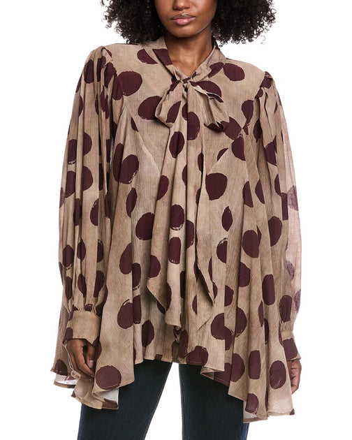 Beulah Printed Top Brown One Size 2