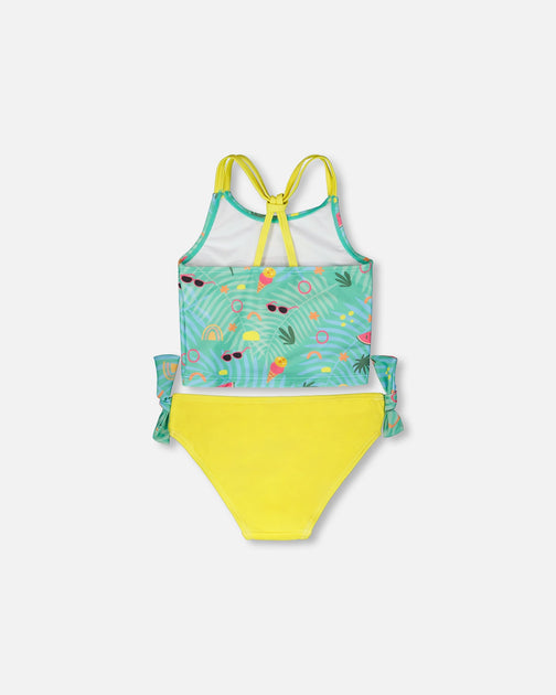 Deux par Deux Two-Piece Swimsuit Green US 3T 4