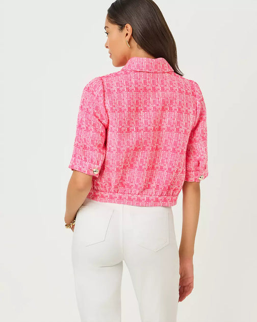 Lilly Pulitzer Marciana Boucle Jacket Multi US 16 3
