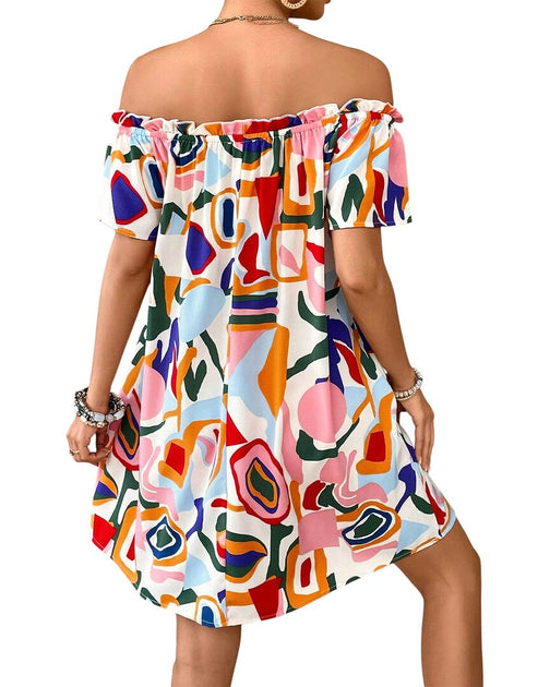 Vera Dolini Mini Dress Multicolor US 6 3