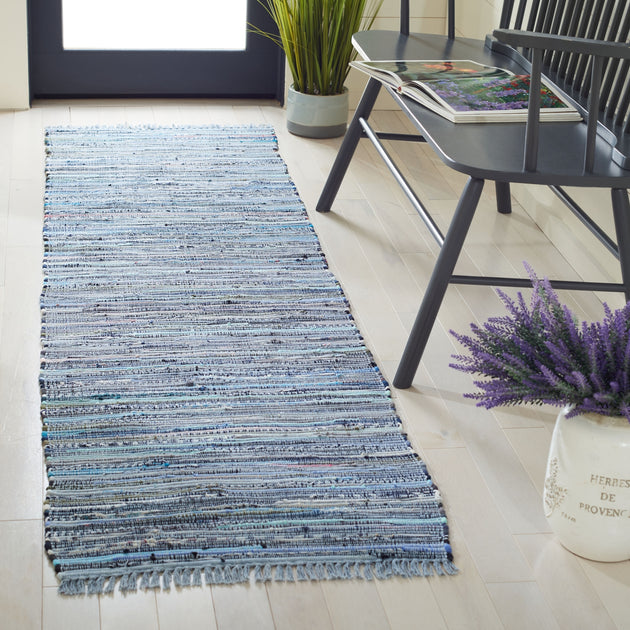 Safavieh RAR127 Rag Rug Blue Multi 3