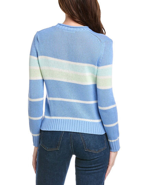 Hannah Rose Tessa Sweater Blue Medium 3