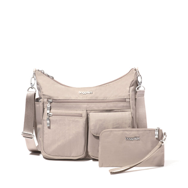 baggallini Modern Everywhere Hobo Crossbody Bag Multi One Size 3