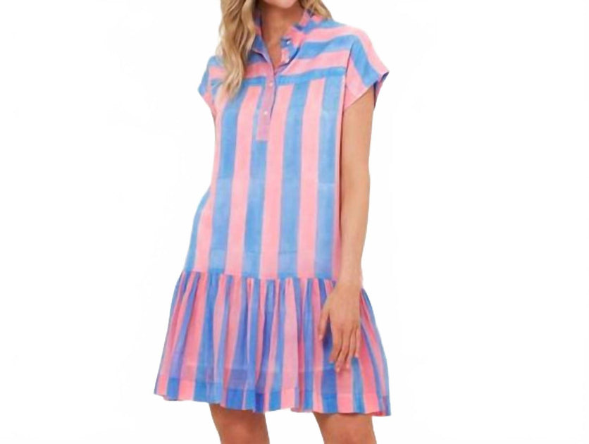 Oliphant Cap Sleeve Mini Dress Multi Medium 3