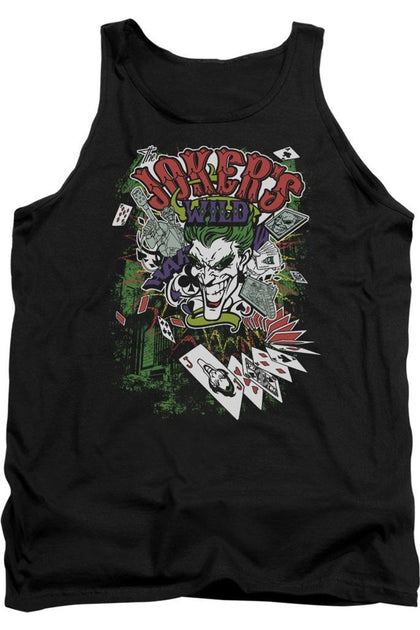 Gildan Batman Jokers Wild Tank Top Black Small 2