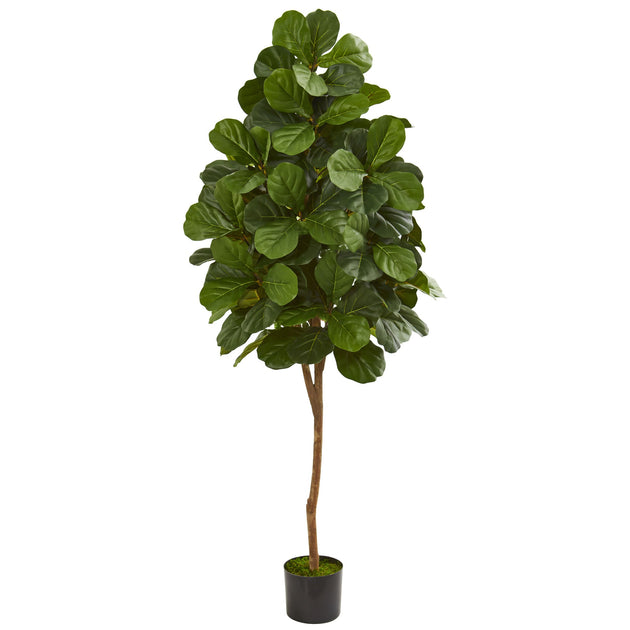 Hivvago Fiddle Leaf Fig Artificial Tree Green 182.88cm 6