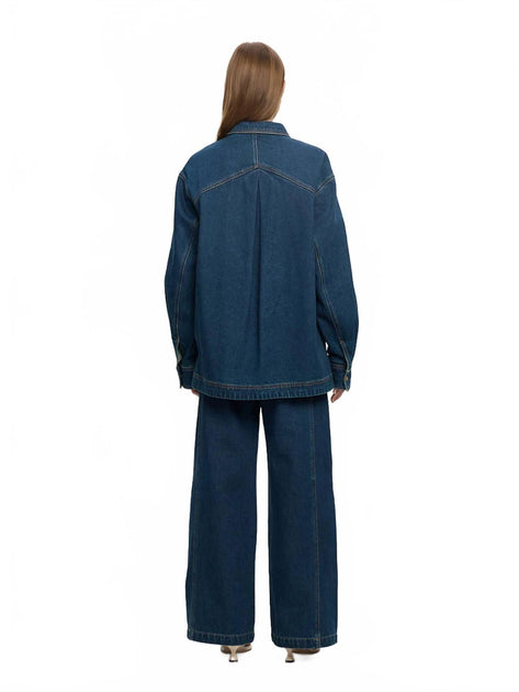 KIVARI Evie Denim Shirt Blue Medium 3