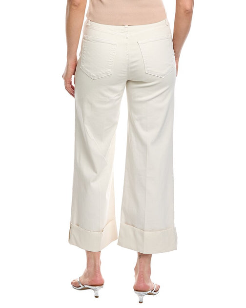 PAIGE Connie Crop Wide Cuff Jean Beige 33 3