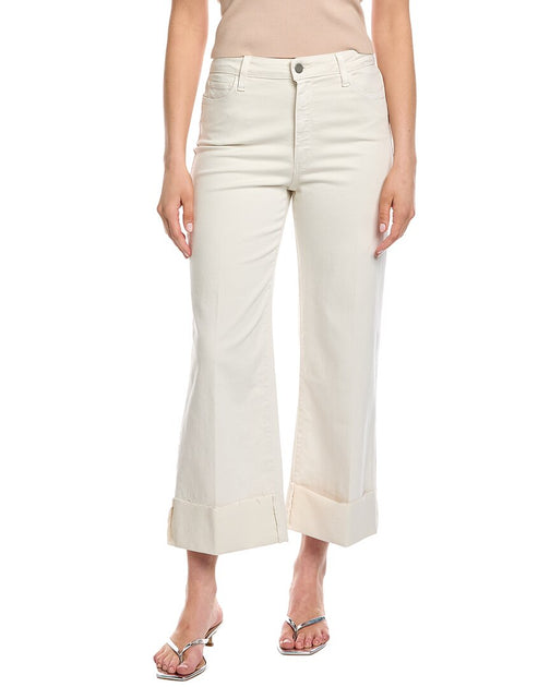 PAIGE Connie Crop Wide Cuff Jean Beige 33 2