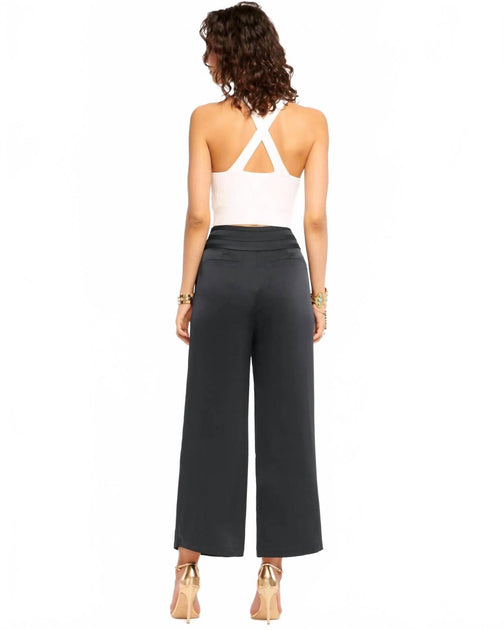 Ramy Brook Joss Cropped Pant Black US 8 4