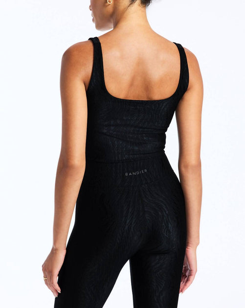 BANDIER Tempo Crop Jacquard Bra Black Medium 3