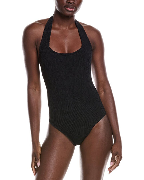 Hunza G Sandy One-Piece Swimsuit Black OS 2