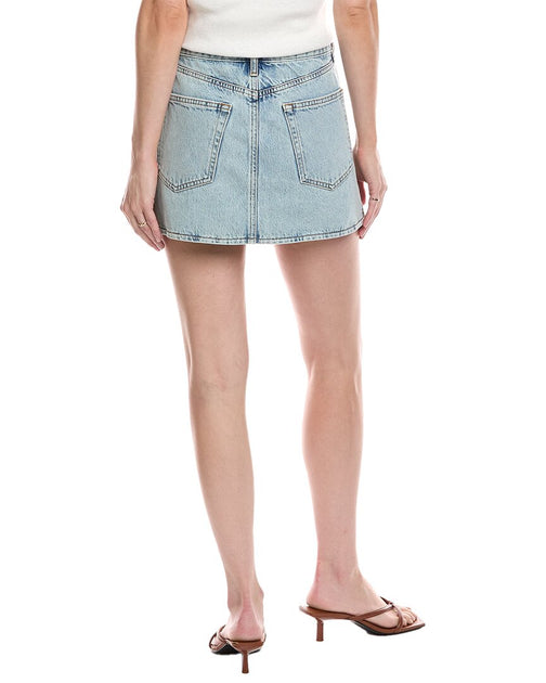 FRAME Denim The Pleated Skirt Blue 28 3