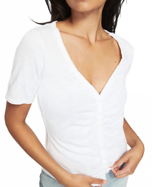 Nation LTD Carlotta Button Up Top White XS 3
